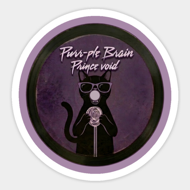 PURR-PLE BRAIN Magnet by Cataura