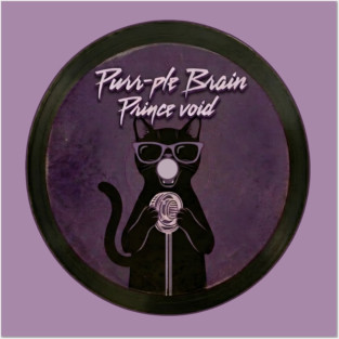 PURR-PLE BRAIN Posters and Art