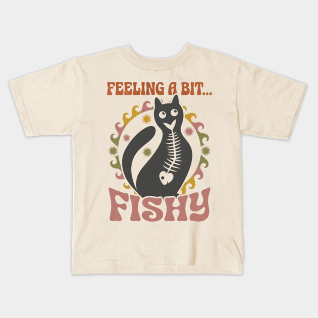 FEELING A BIT FISHY Kids T-Shirt by Cataura