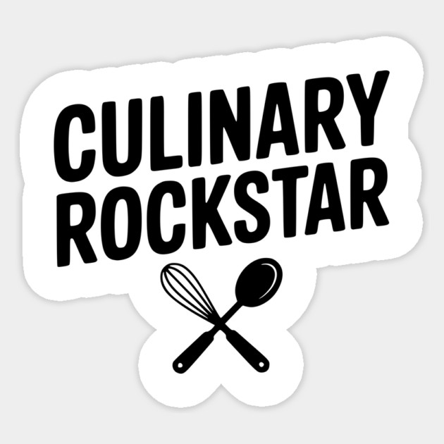 Culinary Rockstar Sticker by Frank Ring