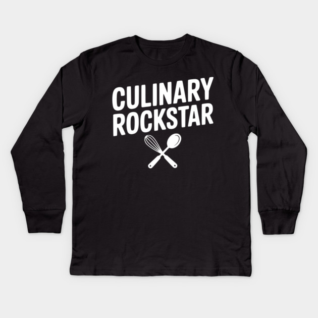 Culinary Rockstar Kids Long Sleeve T-Shirt by Frank Ring