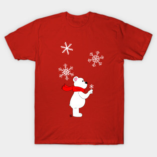 Snowflake and Polar Bear T-Shirt