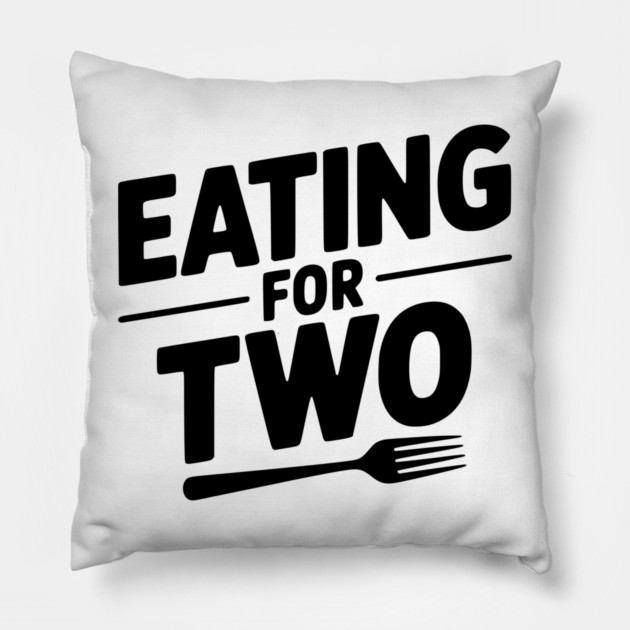 Eating for Two Pillow by Frank Ring