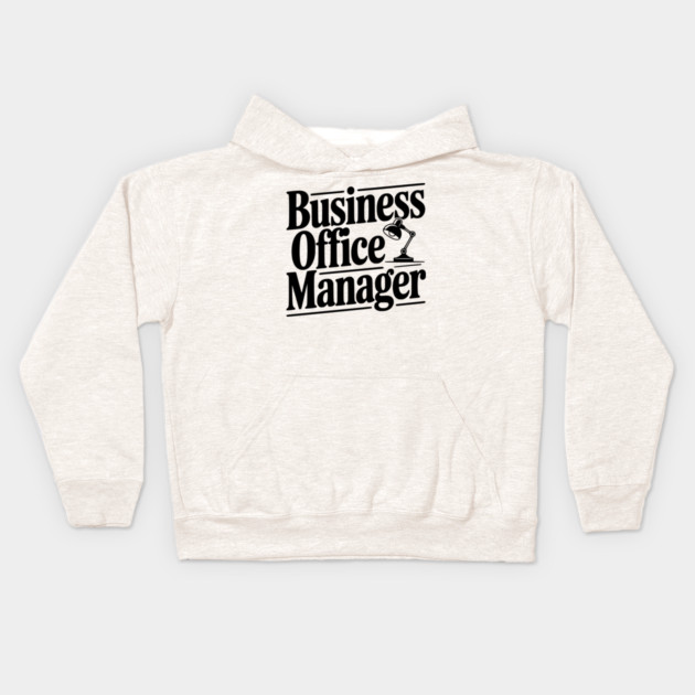 Business Office Manager Kids Hoodie by Frank Ring