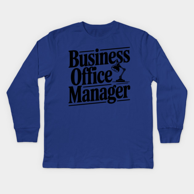 Business Office Manager Kids Long Sleeve T-Shirt by Frank Ring