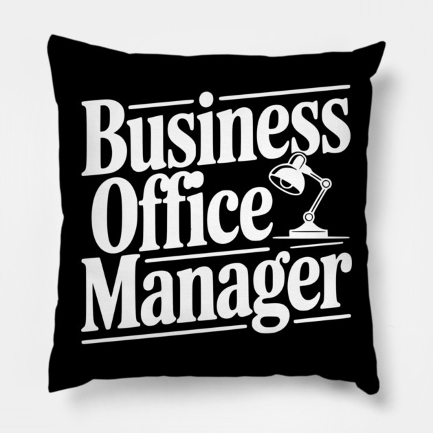 Business Office Manager Pillow by Frank Ring