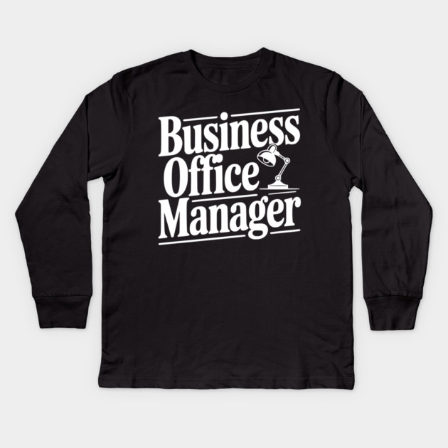 Business Office Manager Kids Long Sleeve T-Shirt by Frank Ring