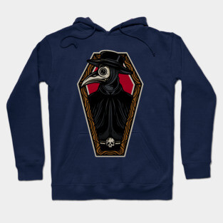 Plague Doctor Coffin Tattoo Design Hoodie