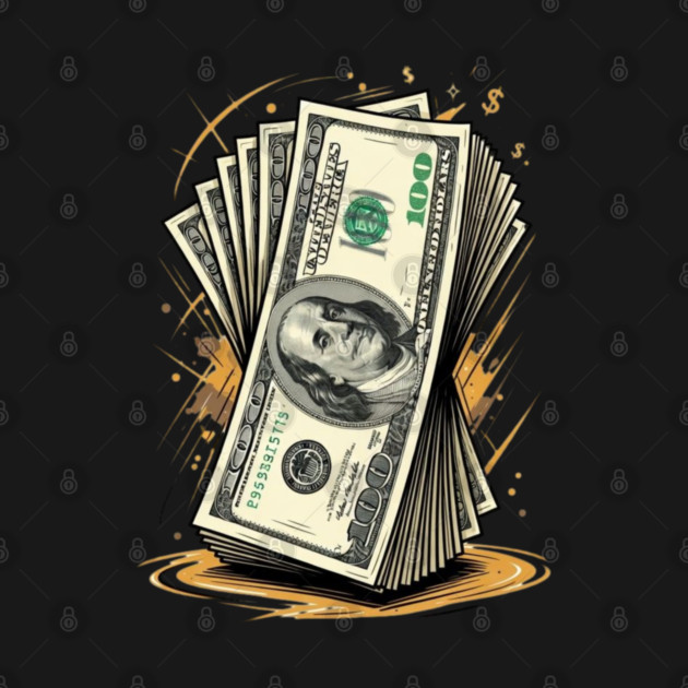 Benjamin 100 Dollar Bill Stacks by UrbanLifeApparel