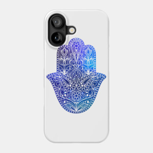Hamsa Hand Galaxy Space Pattern Phone Case