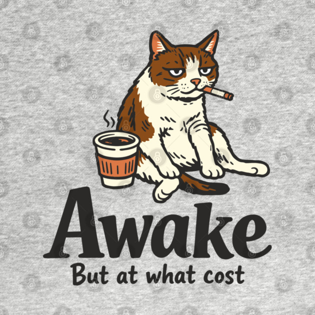 Awake But at What Cost Morning Struggle Sarcasm by Anticorporati