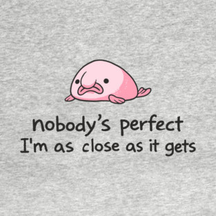 Nobody is Perfect Self Deprecating Lazy Vibes T-Shirt