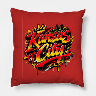 Kansas City Graffiti Pillow