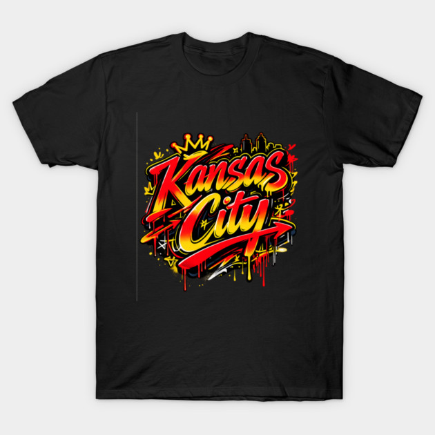Kansas City Graffiti T-Shirt by CrazyGirl