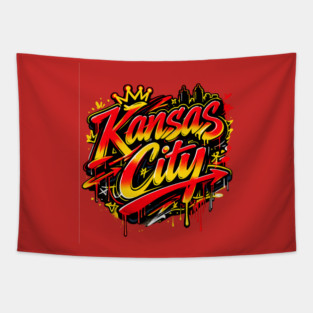 Kansas City Graffiti Tapestry