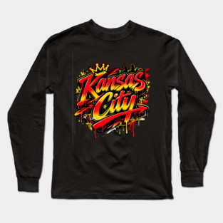 Kansas City Graffiti Long Sleeve T-Shirt