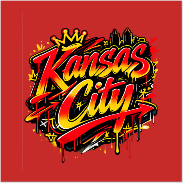 Kansas City Graffiti Wall Art by CrazyGirl