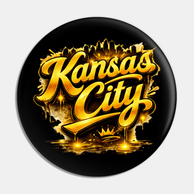 Kansas City Gold Pin by CrazyGirl