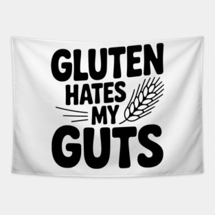 Gluten Hates My Guts Tapestry