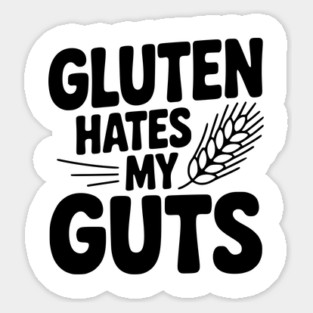 Gluten Hates My Guts Magnet