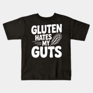 Gluten Hates My Guts Kids T-Shirt