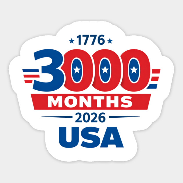 3000 Months 1776 2026 USA 250th Independence Anniversary shirt Magnet by VECTOR LAB 