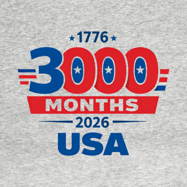 3000 Months 1776 2026 USA 250th Independence Anniversary shirt by VECTOR LAB 