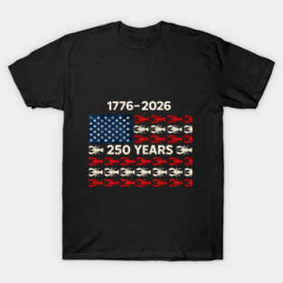 USA 250 Years Crawfish Flag 1776–2026 Patriotic T-Shirt