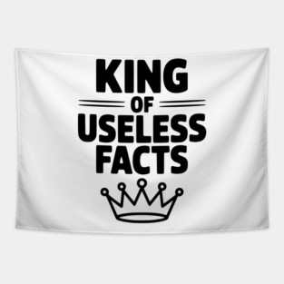 King of Useless Facts Tapestry