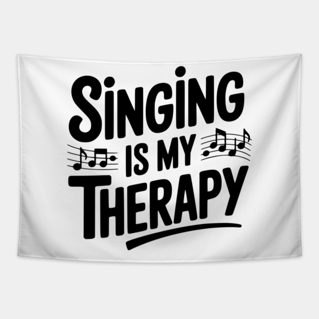 Singing is my Therapy Tapestry by Frank Ring