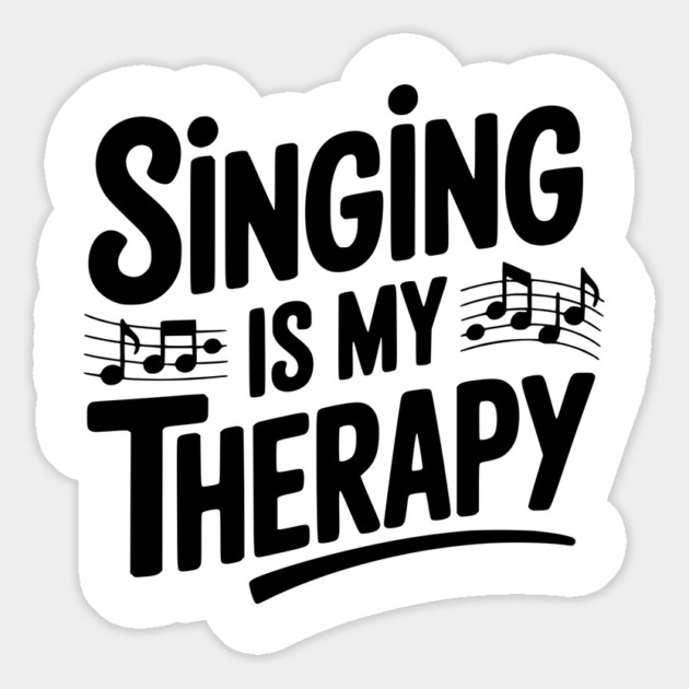 Singing is my Therapy Magnet by Frank Ring
