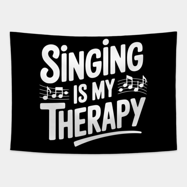 Singing is my Therapy Tapestry by Frank Ring