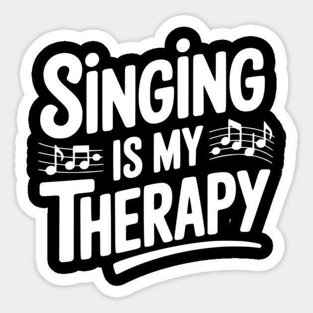 Singing is my Therapy Magnet by Frank Ring