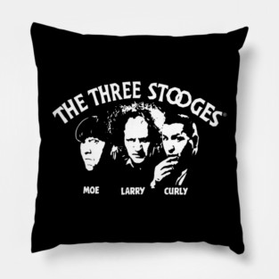 The Three Stooges Vintage | Moe Larry Curly Classic Comedy Pillow
