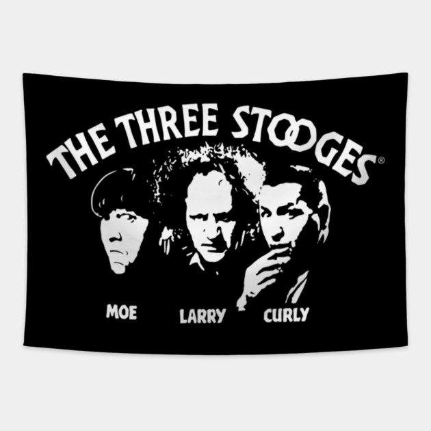 The Three Stooges Vintage | Moe Larry Curly Classic Comedy Tapestry by James Bates