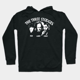 The Three Stooges Vintage | Moe Larry Curly Classic Comedy Hoodie