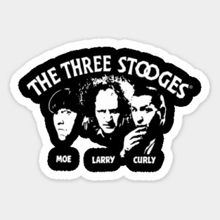 The Three Stooges Vintage | Moe Larry Curly Classic Comedy Sticker