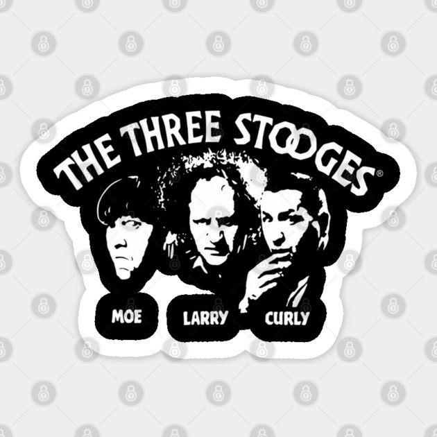 The Three Stooges Vintage | Moe Larry Curly Classic Comedy Sticker by James Bates