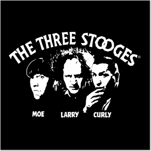 The Three Stooges Vintage | Moe Larry Curly Classic Comedy Wall Art by James Bates