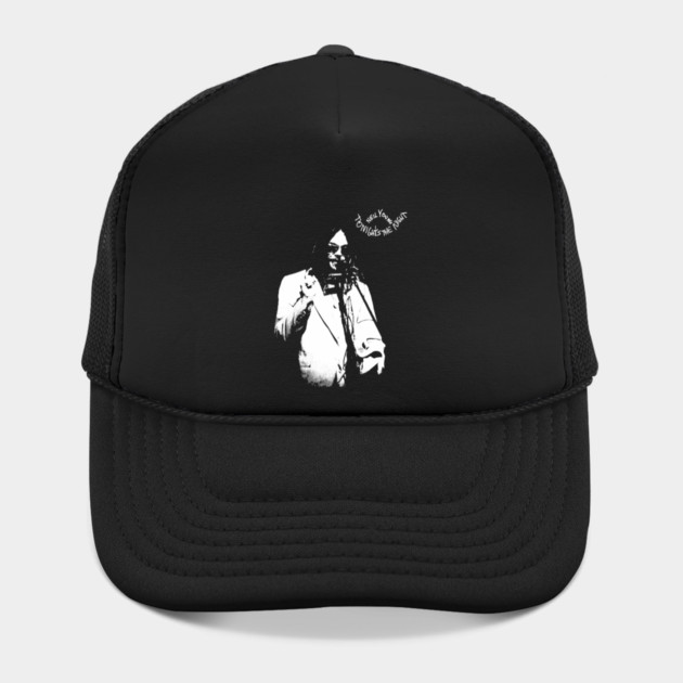 Neil Young Tonight’s The Night Vintage Rock Music Graphic by James Bates