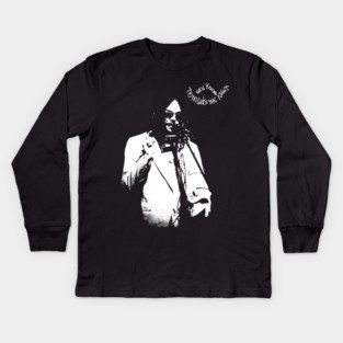 Neil Young Tonight’s The Night Vintage Rock Music Graphic Kids Long Sleeve T-Shirt