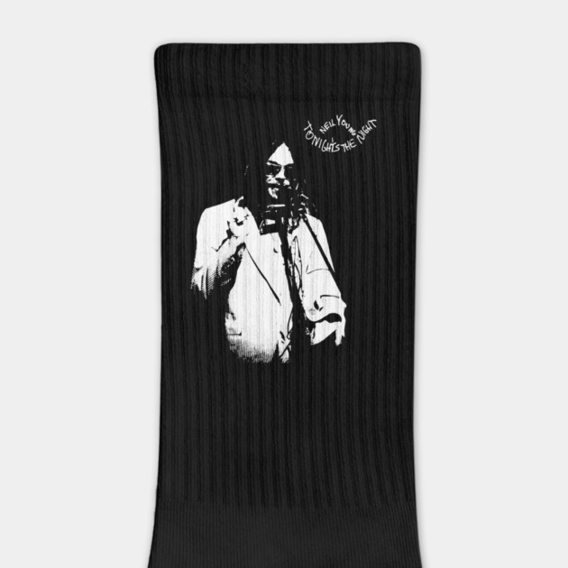 Neil Young Tonight’s The Night Vintage Rock Music Graphic by James Bates