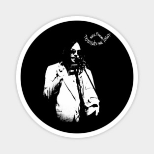 Neil Young Tonight’s The Night Vintage Rock Music Graphic Magnet