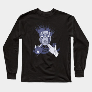 Blue Borderlands Psycho shooting Long Sleeve T-Shirt
