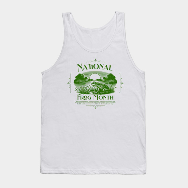 National Frog Month Tank Top by HolidayBug