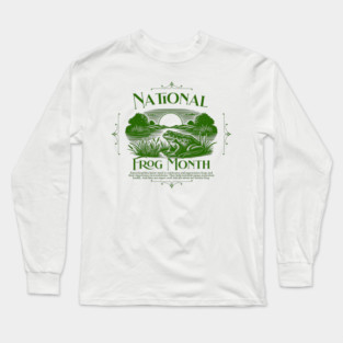 National Frog Month Long Sleeve T-Shirt