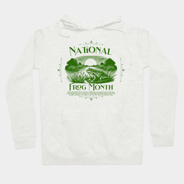 National Frog Month Hoodie by HolidayBug