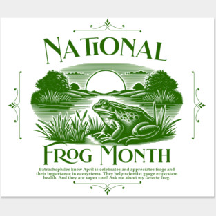 National Frog Month Posters and Art