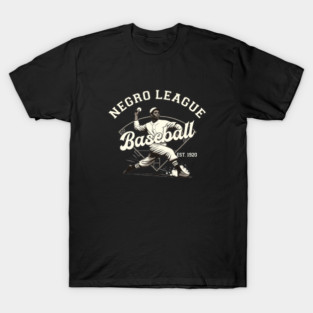 Negro League Baseball Vintage Pitcher Graphic Tee T-Shirt