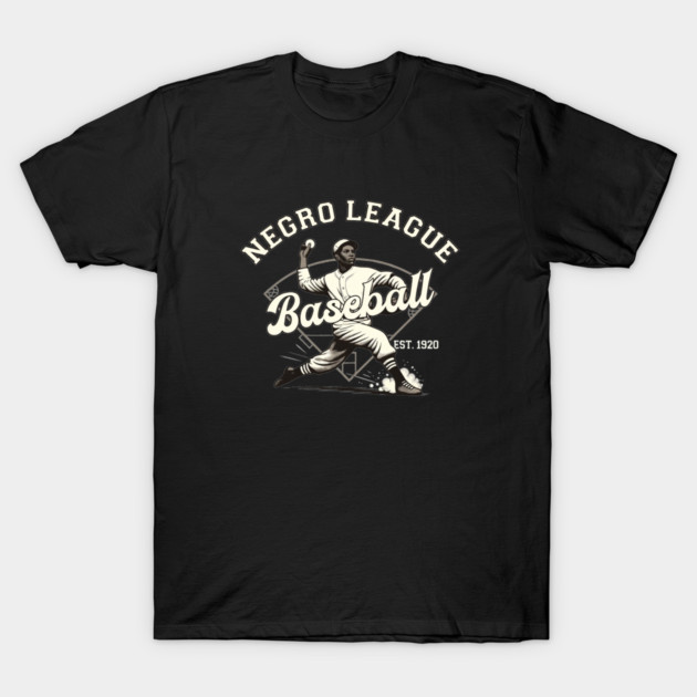Negro League Baseball Vintage Pitcher Graphic Tee T-Shirt by UrbanLifeApparel
